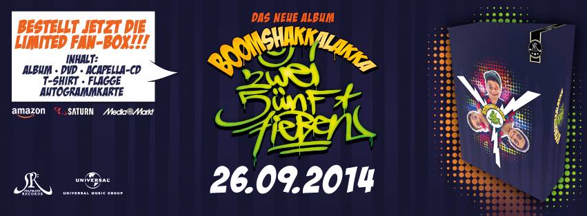 Promotion picture of 257ers upcoming album "Boomshakkalakka" (includes cover art)
